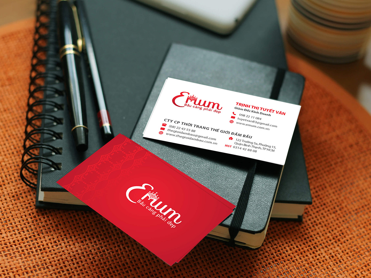EMUM - Thiết kế logo và nhận diện thương hiệu thời trang đầm bầu EMUM