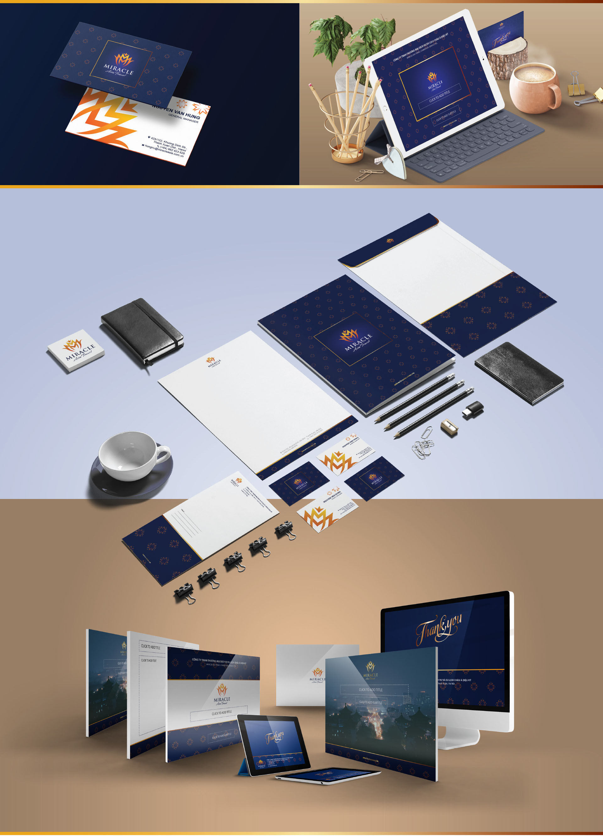 MIRACLE ASIA TRAVEL - Thiết kế logo và nhận diện thương hiệu Miracle Asia Travel