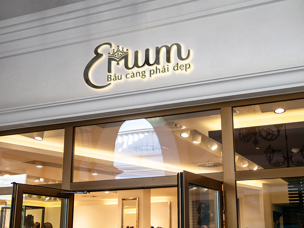 EMUM - Thiết kế logo và nhận diện thương hiệu thời trang đầm bầu EMUM