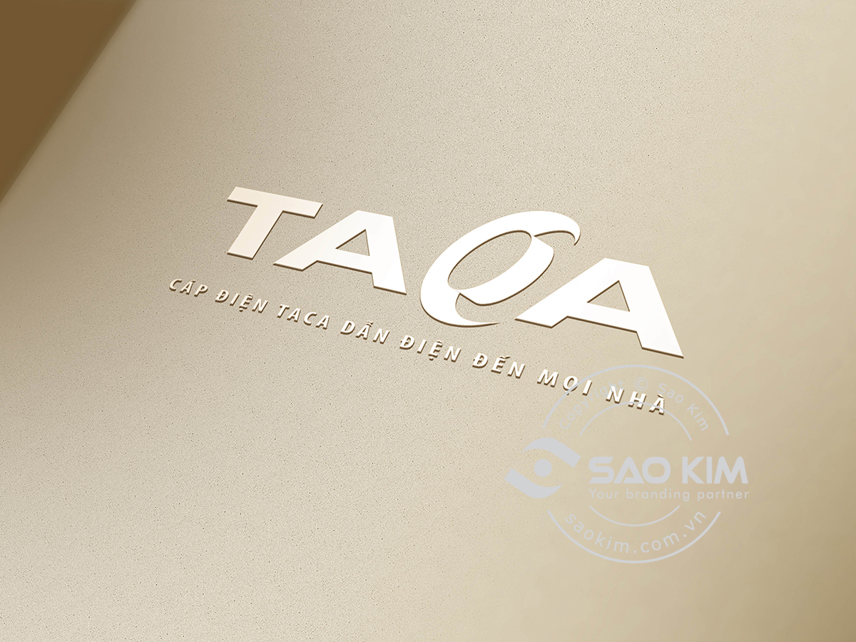 TACA - Thiết kế logo dây cáp điện Taca