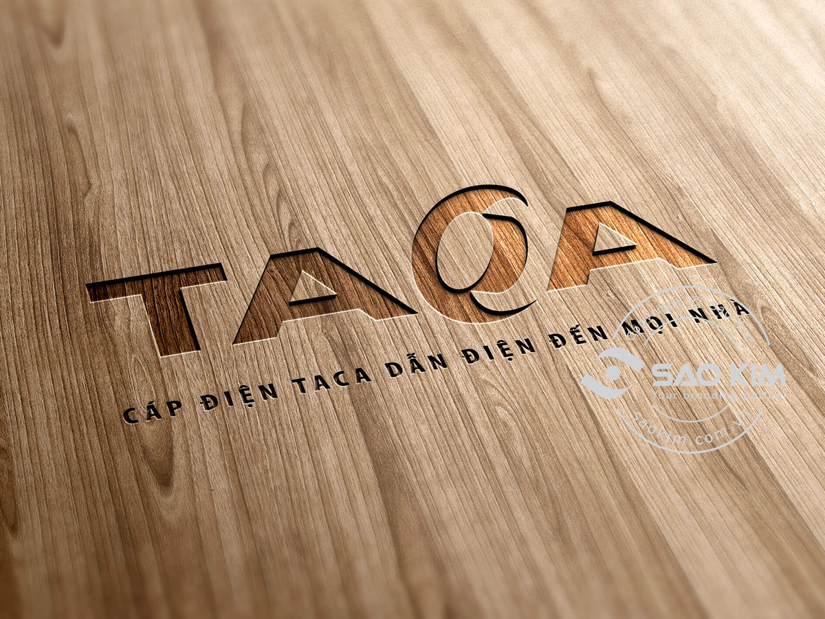 TACA - Thiết kế logo dây cáp điện Taca