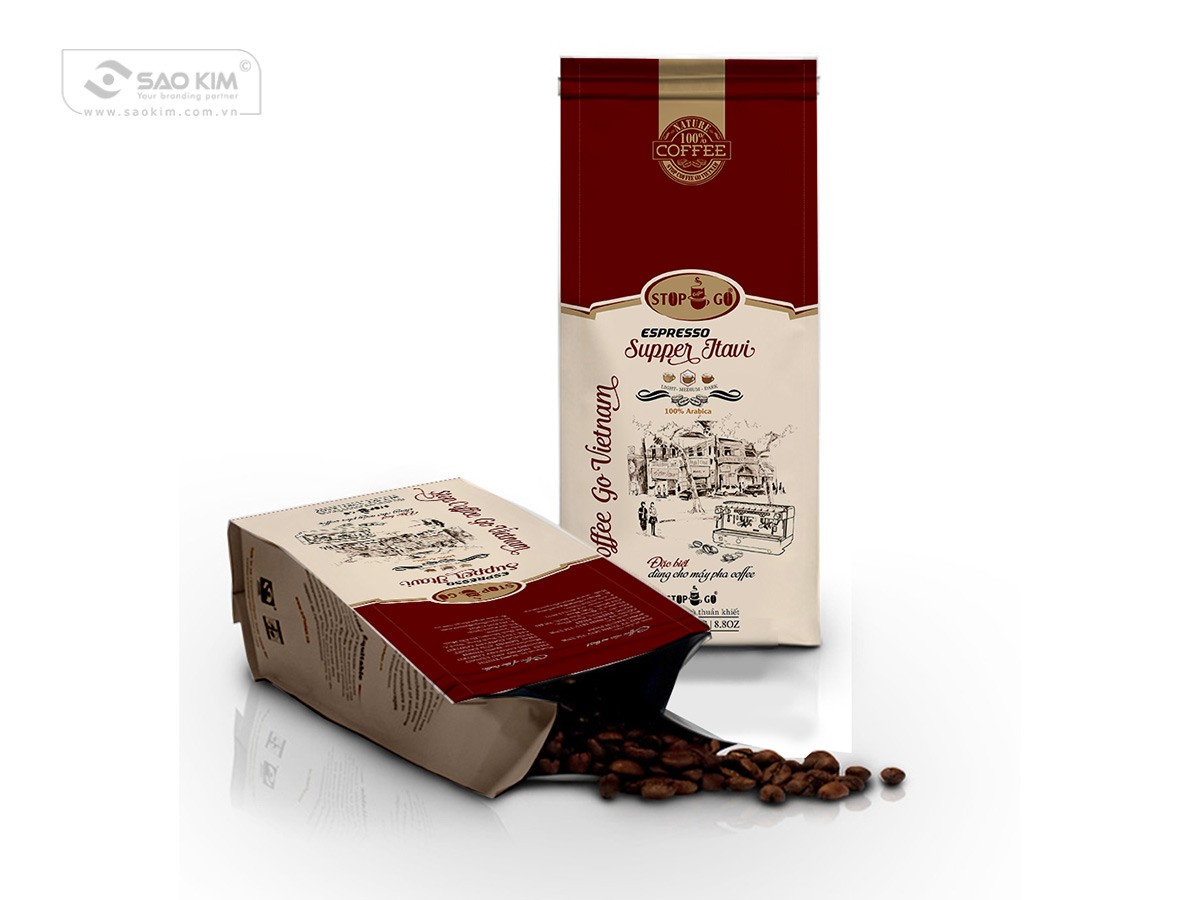 STOP COFFEE GO - Thiết kế bao bì sản phẩm cà phê cao cấp STOP COFFEE GO