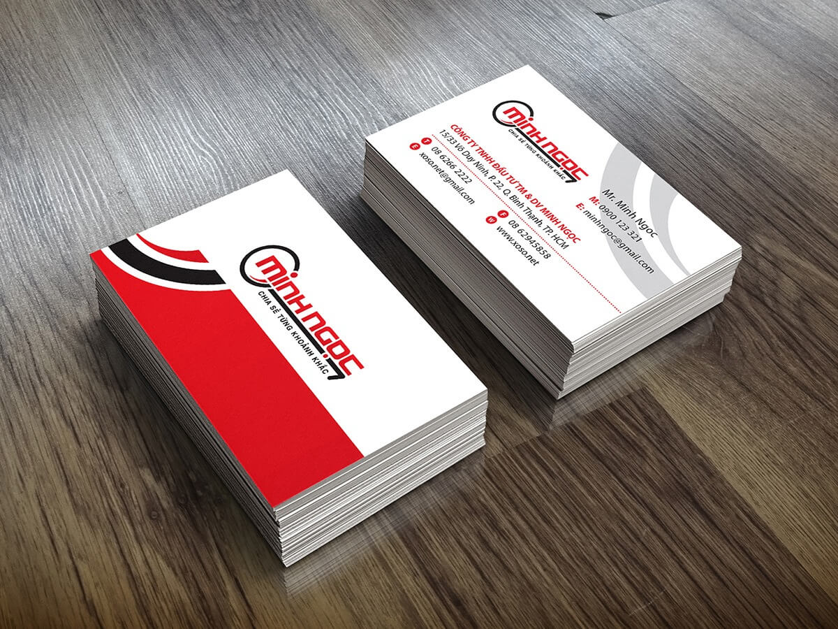 MINH NGỌC - Thiết kế logo và bộ nhận diện thương hiệu công ty xổ số kiến thiết Minh Ngọc