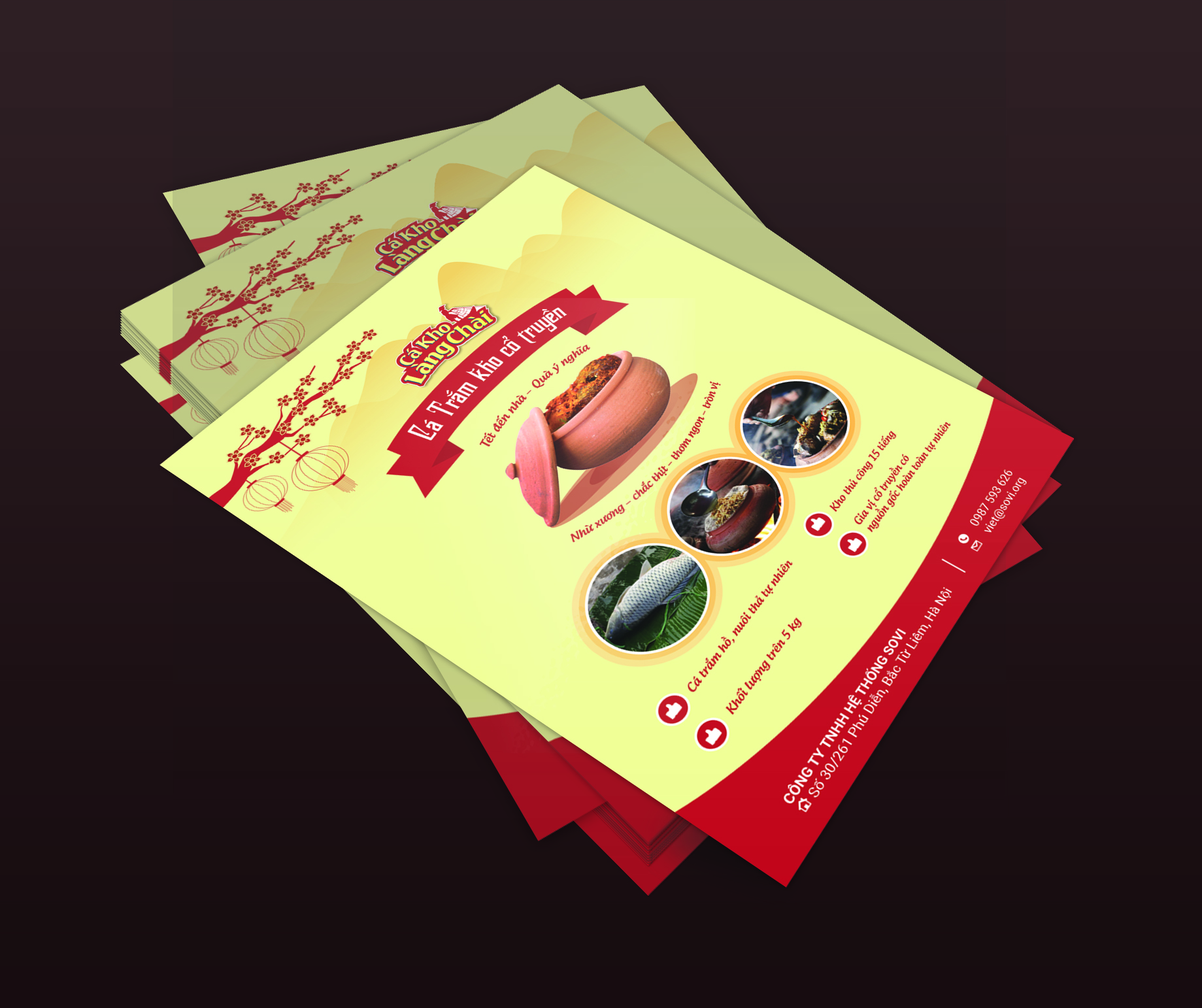 CÁ KHO LÀNG CHÀI - Thiết kế bao bì sản phẩm truyền thống Cá Kho Làng Chài dịp lễ Tết