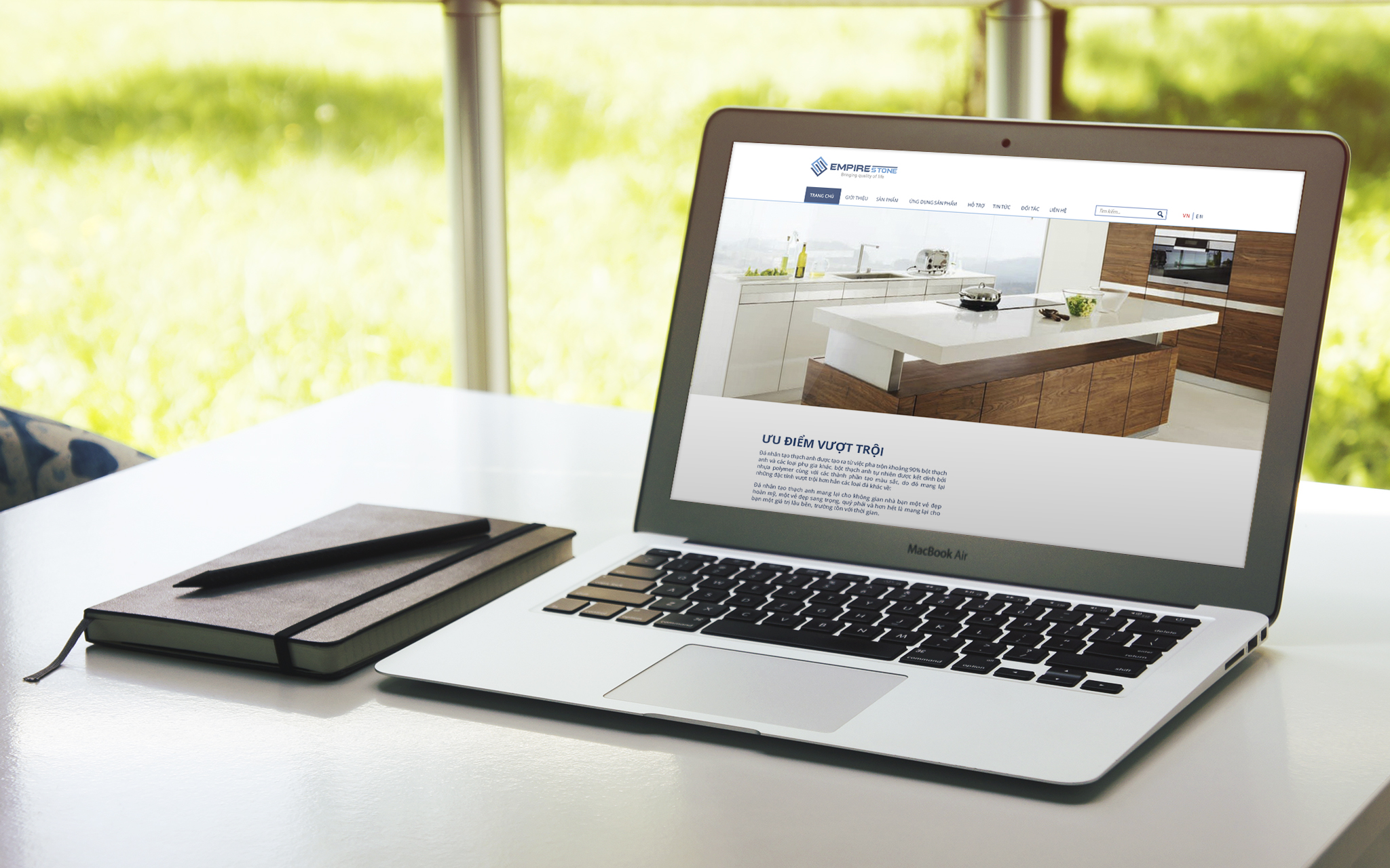 PHÚ SƠN STONE - Đặt tên và thiết kế thương hiệu mới toàn diện cho đá thạch anh Empire Stone