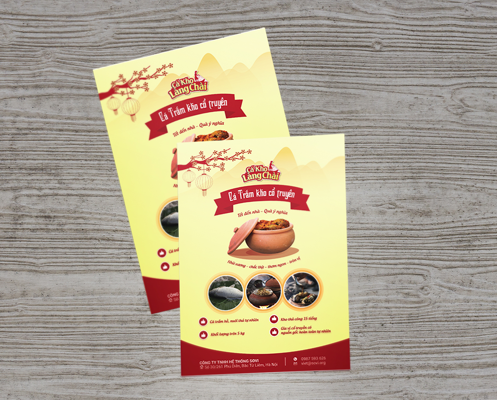 CÁ KHO LÀNG CHÀI - Thiết kế bao bì sản phẩm truyền thống Cá Kho Làng Chài dịp lễ Tết