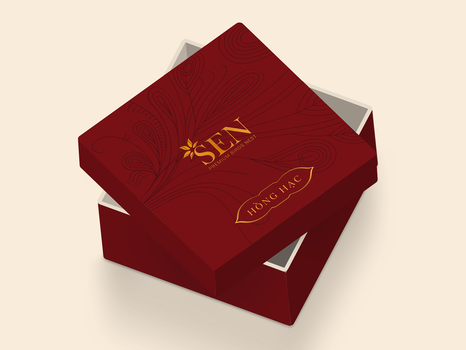 SEN PEARL & NEST - Thiết kế bộ bao bì nhãn mác sản phẩm yến chưng và tổ yến khô thương hiệu Sen Pearl & Nest