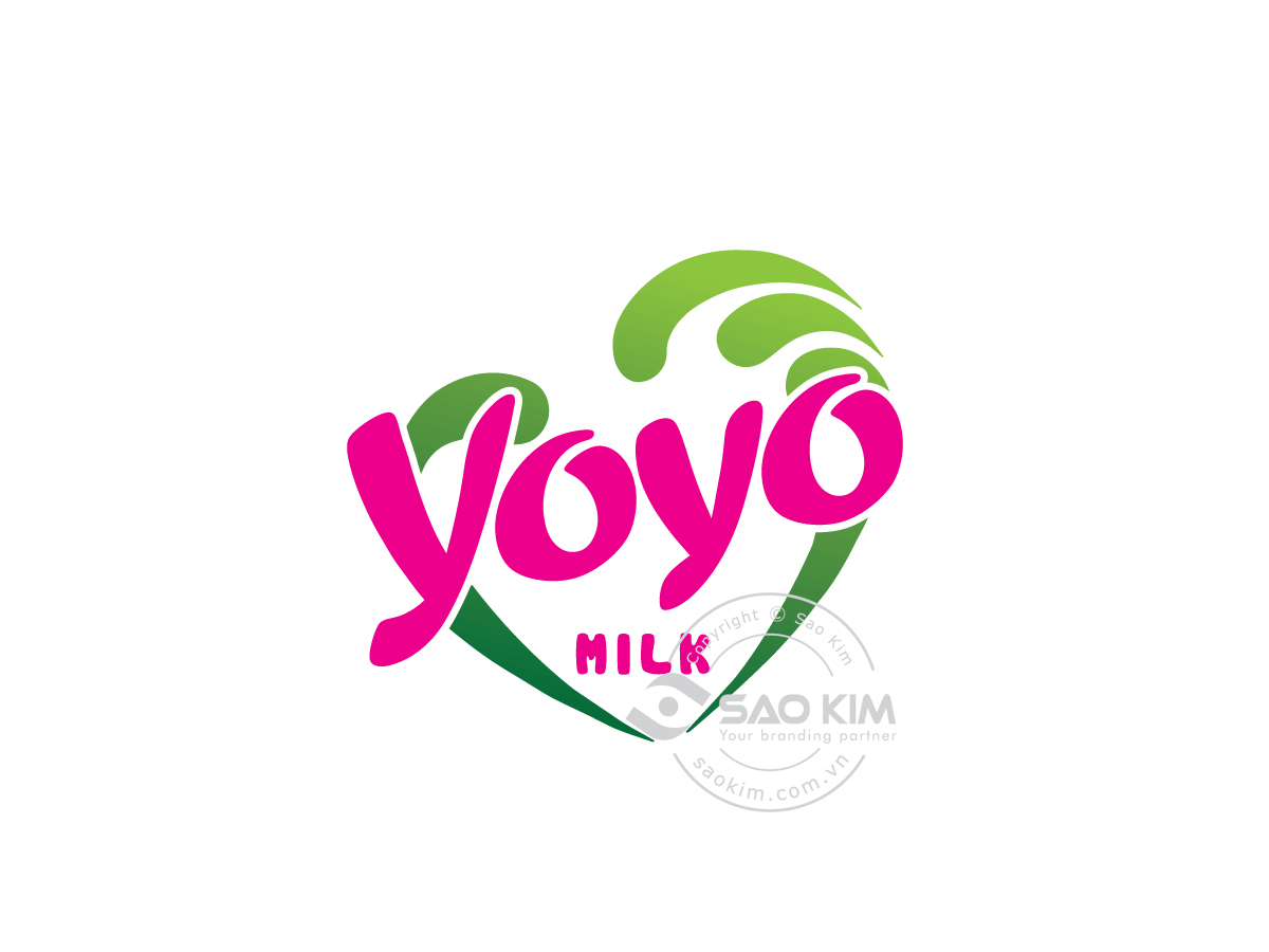 YOYO - Thiết kế logo sữa Yoyo