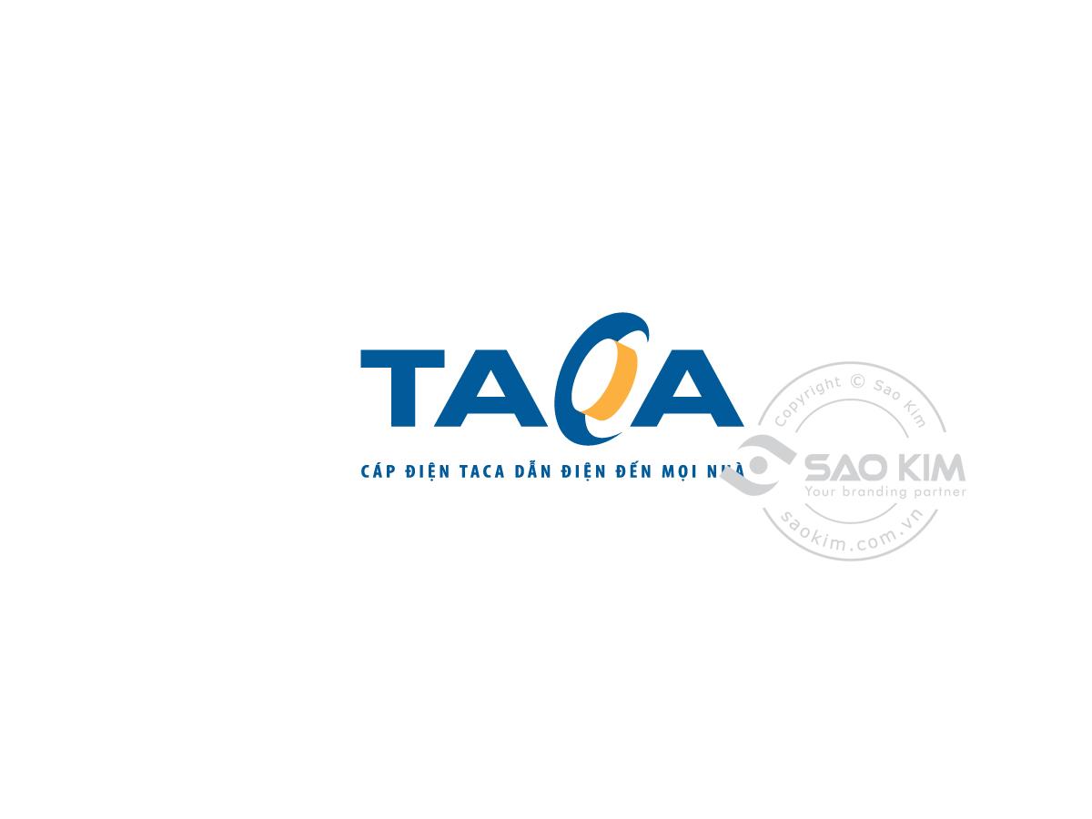 TACA - Thiết kế logo dây cáp điện Taca