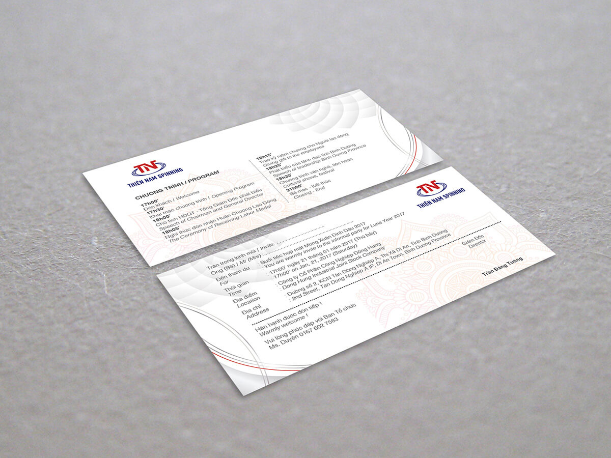 THIÊN NAM SPINNING - Thiết kế logo và hệ thống nhận diện thương hiệu Thiên Nam Spinning