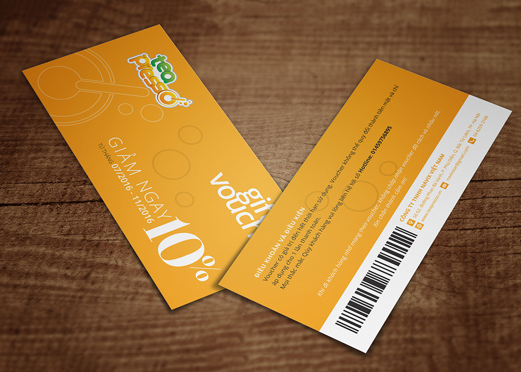 TEA PRESSO - Thiết kế logo và hệ thống nhận diện thương hiệu cửa hàng trà sữa TEA PRESSO