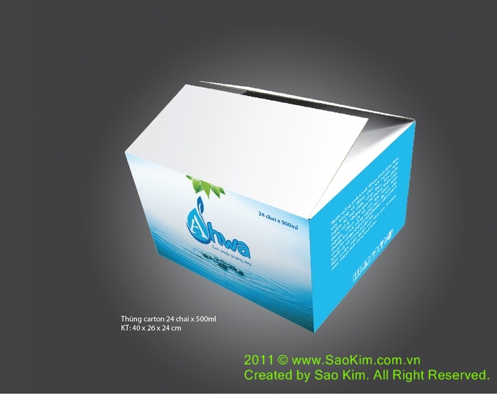 AHWA - Sáng tạo tên thương hiệu và thiết kế logo nước tinh khiết Ahwa