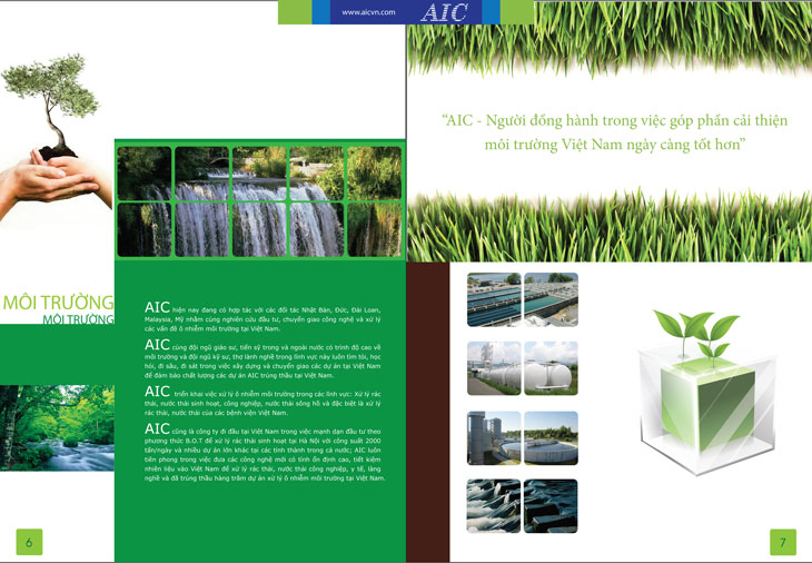 AIC - Thiết kế hồ sơ năng lực cho Công ty CP tiến bộ Quốc Tế (AIC)