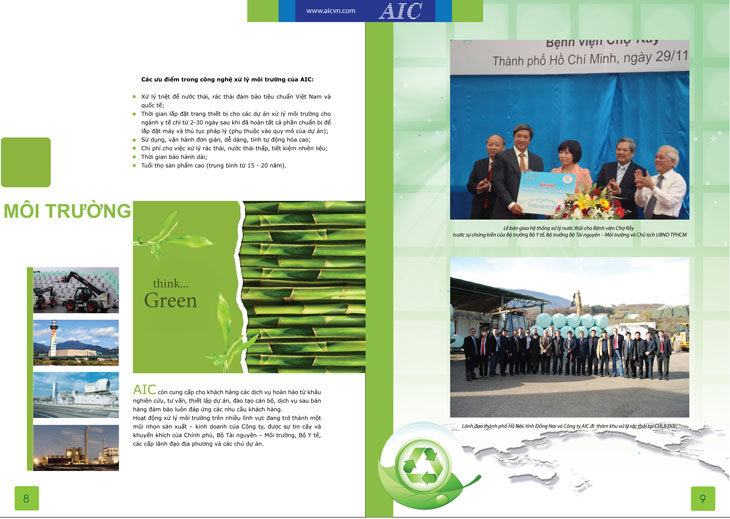 AIC - Thiết kế hồ sơ năng lực cho Công ty CP tiến bộ Quốc Tế (AIC)