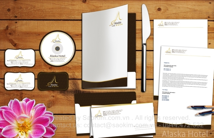 ALASKA HOTEL - Thiết kế nhận diện thương hiệu khách sạn 4* ALASKA HOTEL
