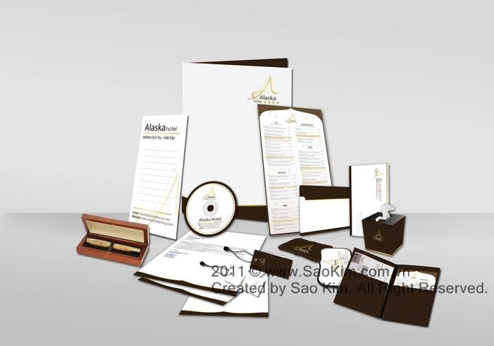 ALASKA HOTEL - Thiết kế nhận diện thương hiệu khách sạn 4* ALASKA HOTEL