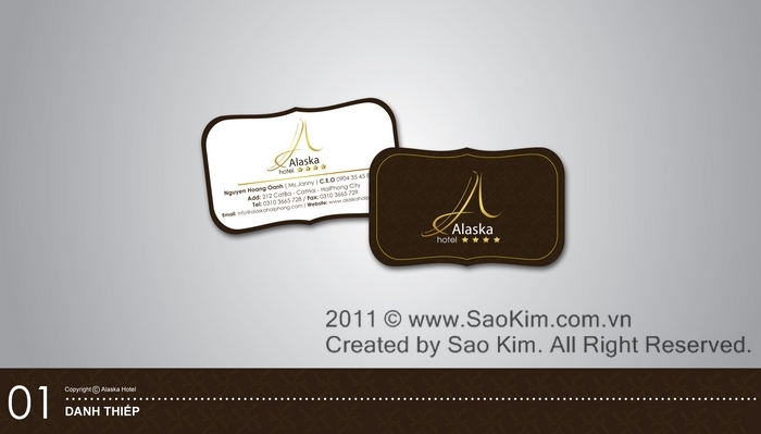 ALASKA HOTEL - Thiết kế nhận diện thương hiệu khách sạn 4* ALASKA HOTEL