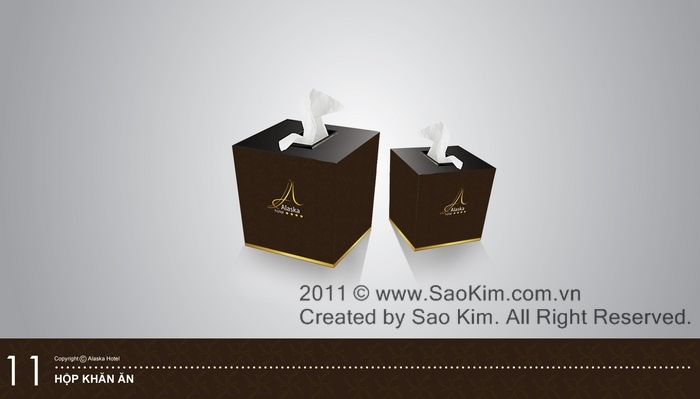 ALASKA HOTEL - Thiết kế nhận diện thương hiệu khách sạn 4* ALASKA HOTEL