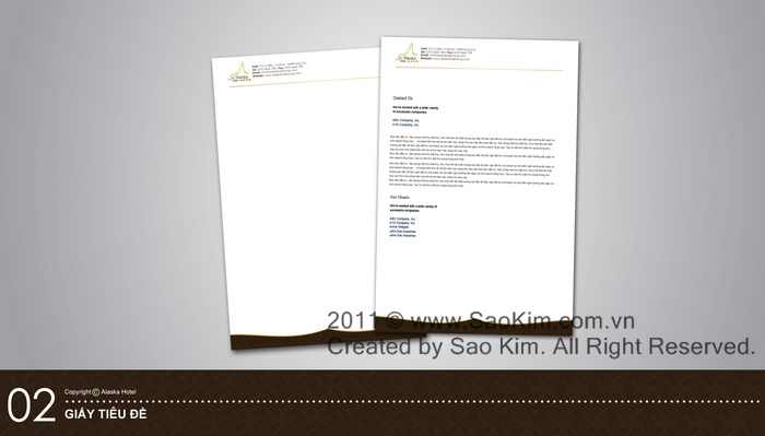 ALASKA HOTEL - Thiết kế nhận diện thương hiệu khách sạn 4* ALASKA HOTEL