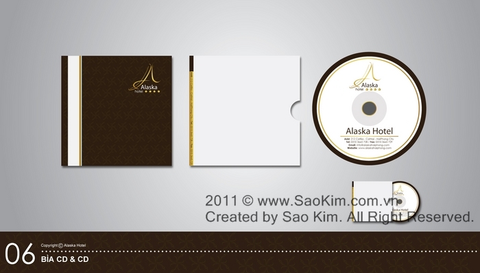 ALASKA HOTEL - Thiết kế nhận diện thương hiệu khách sạn 4* ALASKA HOTEL