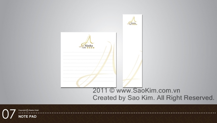 ALASKA HOTEL - Thiết kế nhận diện thương hiệu khách sạn 4* ALASKA HOTEL