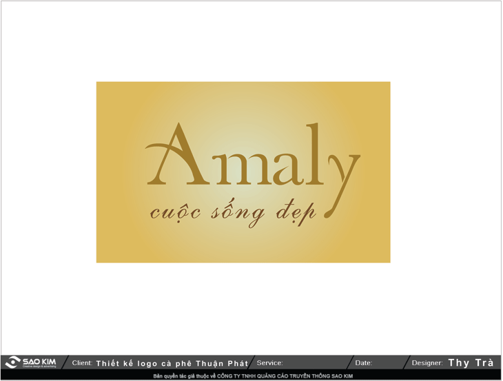 AMALY COFFEE - Thiết kế logo thương hiệu cà phê AMALY