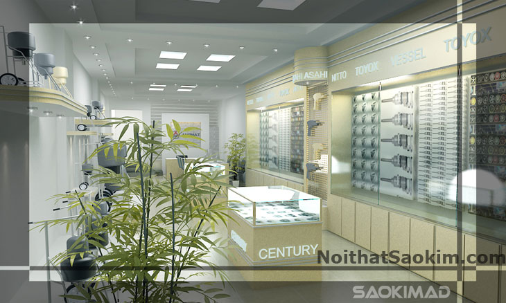 AN PHAT EQUIPMENT - Thiết kế showroom cho Anphat