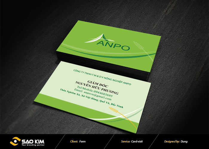 Anpo - Thiết kế logo Dịch Vụ Nông Nghiệp Anpo