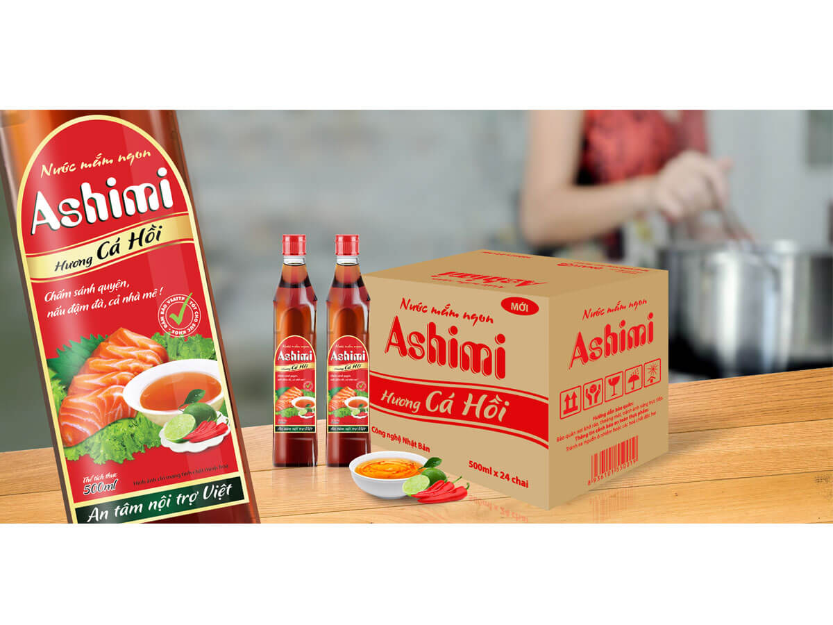 NƯỚC MẮM ASHIMI - Thiết kế nhận diện thương hiệu nước mắm Ashimi
