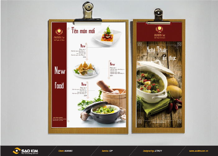 AUMMEE - Thiết kế nhận diện thương hiệu cho nhà hàng chay Aummee