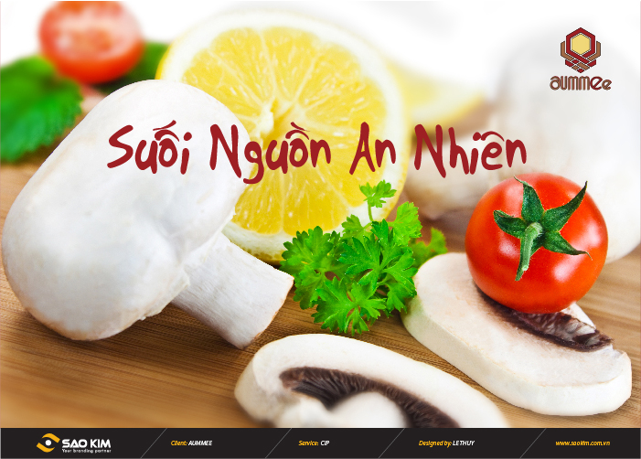 AUMMEE - Thiết kế nhận diện thương hiệu cho nhà hàng chay Aummee