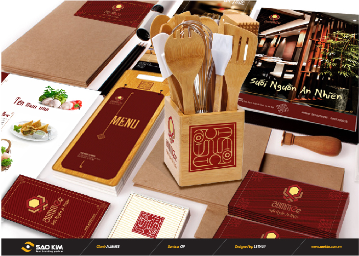 AUMMEE - Thiết kế nhận diện thương hiệu cho nhà hàng chay Aummee