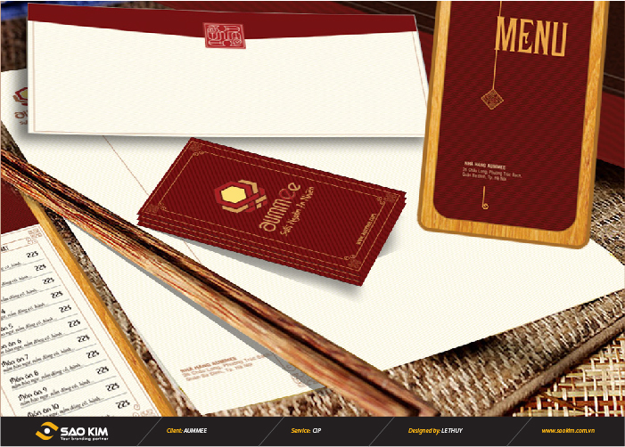 AUMMEE - Thiết kế nhận diện thương hiệu cho nhà hàng chay Aummee