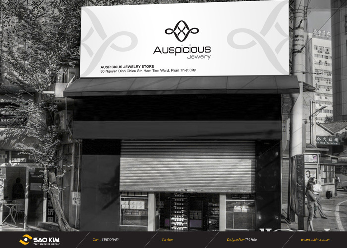 Auspicious Jewelry - Thiết kế logo nhận diện thương hiệu trang sức Auspicious Jewelry