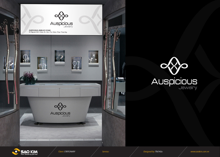 Auspicious Jewelry - Thiết kế logo nhận diện thương hiệu trang sức Auspicious Jewelry