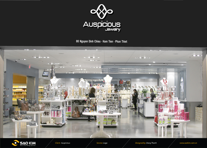 Auspicious Jewelry - Thiết kế logo nhận diện thương hiệu trang sức Auspicious Jewelry