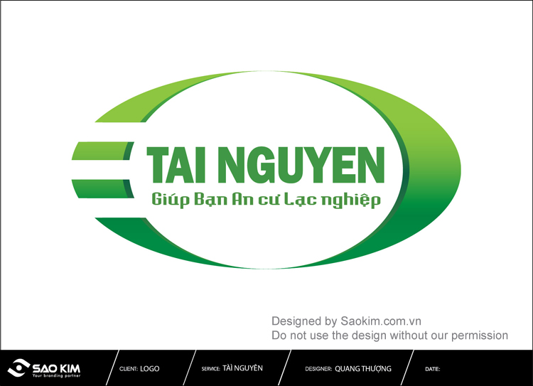 BẤT ĐỘNG SẢN TÀI NGUYÊN - Thiết kế logo và nhận diện thương hiệu cho công ty Bất động sản Tài Nguyên