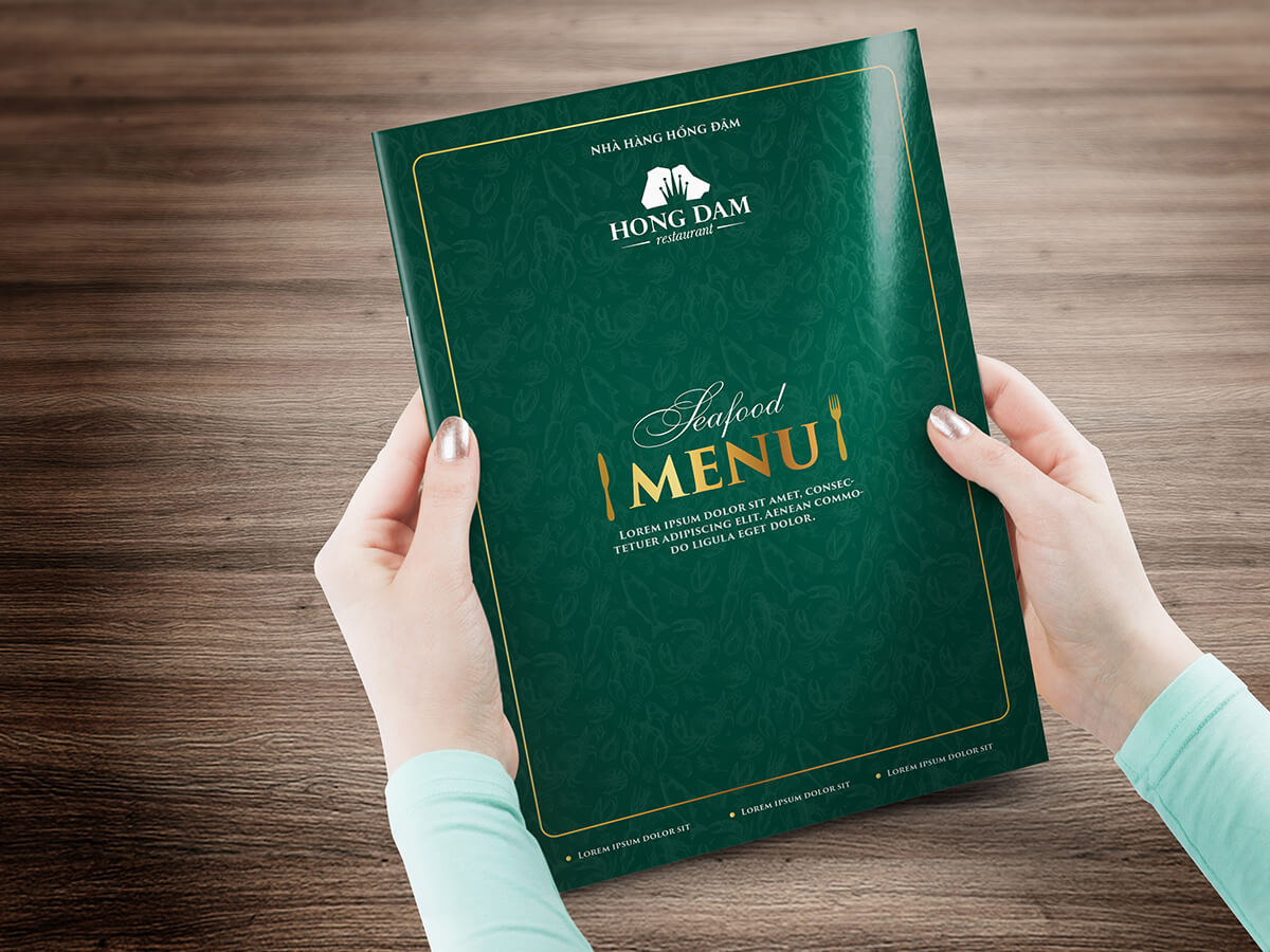 HỒNG ĐẬM - Thiết kế logo và nhận diện nhà hàng hải sản Hồng Đậm