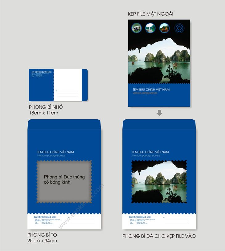 BƯU ĐIỆN HẠ LONG - Dự án thiết kế ấn phẩm quảng cáo cho Bưu điện Hạ Long