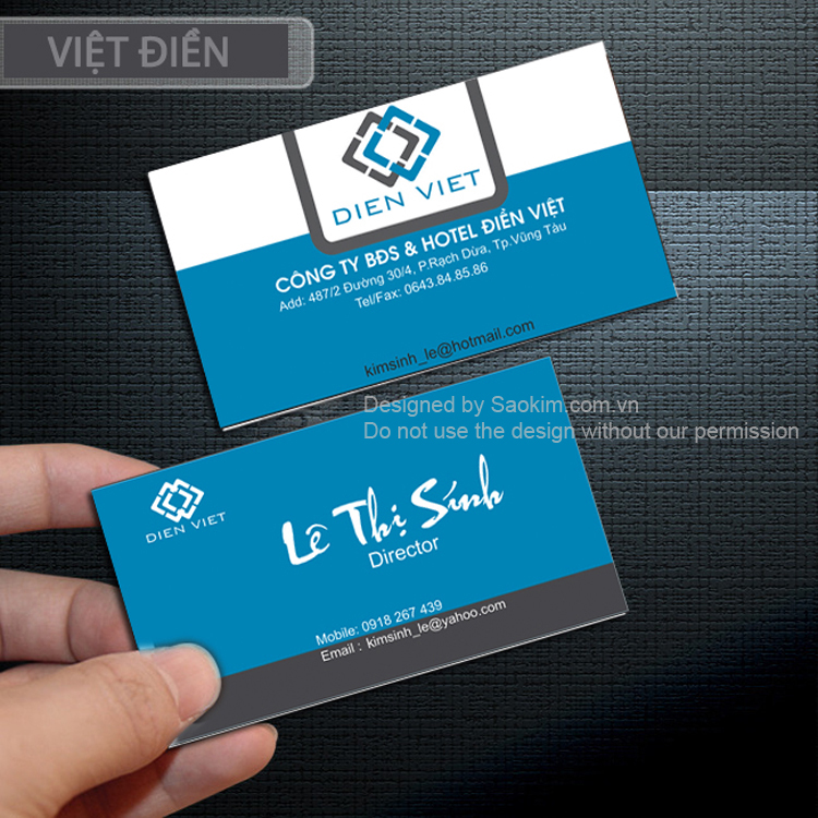 BĐS VÀ HOTEL ĐIỀN VIỆT - Thiết kế logo cho công ty bất động sản Điền Việt