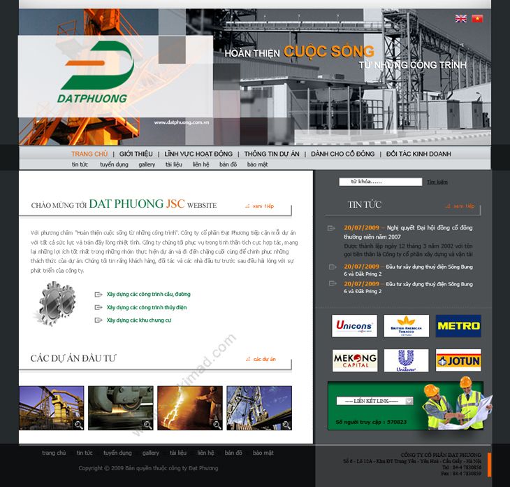 DAT PHUONG CONSTRUCTION - Thiết kế thương hiệu cho Công ty CP Đạt Phương