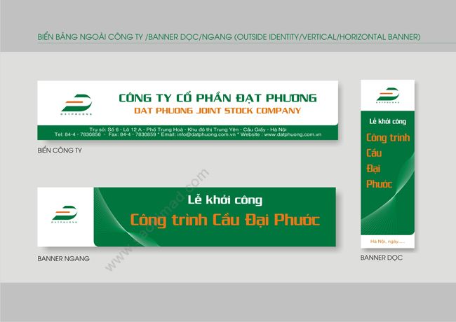 DAT PHUONG CONSTRUCTION - Thiết kế thương hiệu cho Công ty CP Đạt Phương
