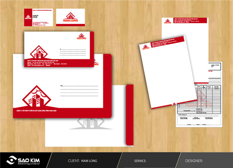 Nam Long Construction - Thiết kế thương hiệu cho công ty xây dựng Nam Long