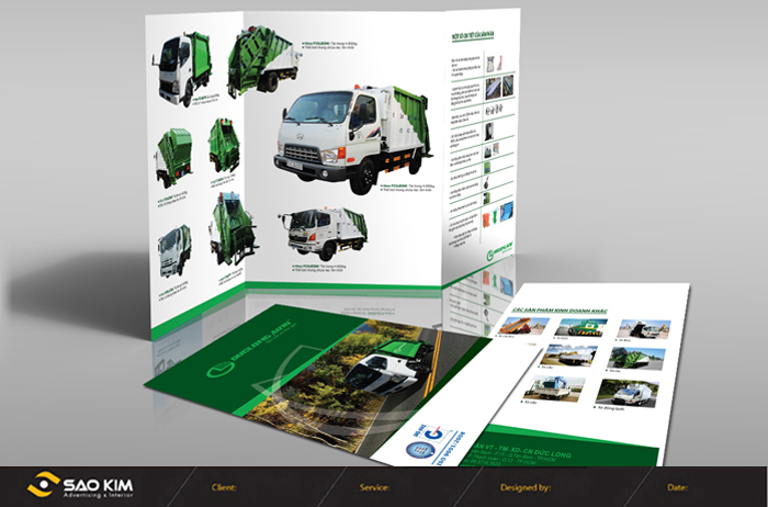 ĐỨC LONG - Thiết kế brocure dịch vụ vận tải công ty Đức Long