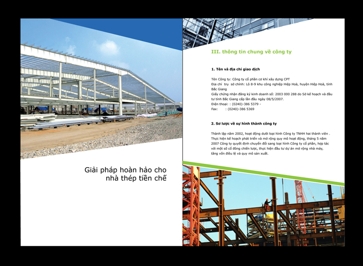 CPT - Thiết kế profile cho công ty xây dựng CPT