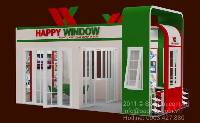 HAPPY WINDOW - Thiết kế showroom triển lãm Happy window