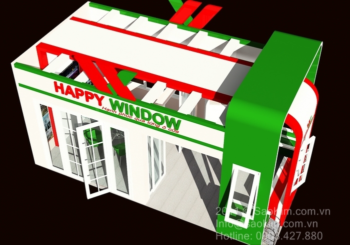 HAPPY WINDOW - Thiết kế showroom triển lãm Happy window