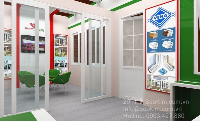 HAPPY WINDOW - Thiết kế showroom triển lãm Happy window