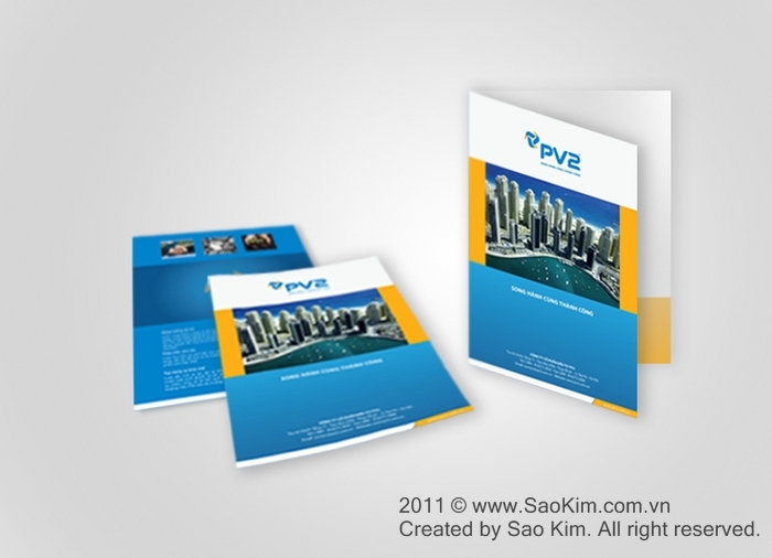 PV2 - Thiết kế nhận diện thương hiệu cho Công ty Đầu tư PV2