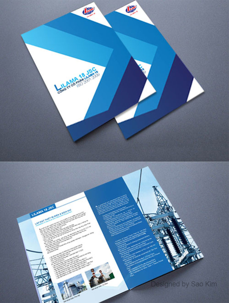 LILAMA 18 - Thiết kế ấn phẩm quảng cáo cho công ty LILAMA 18
